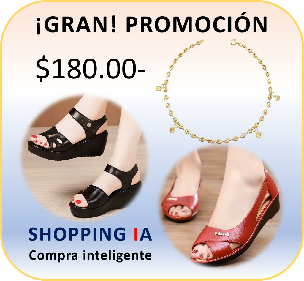 ✨¡Gran promoción de calzado!: Incluye un par de plataforma 5.5. un par de zapatos estilo Rómulo y fina tobillera.