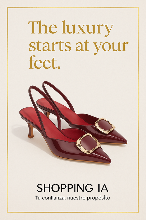 ✨ zapatos tipo SLINGBACKS de tacón bajo.